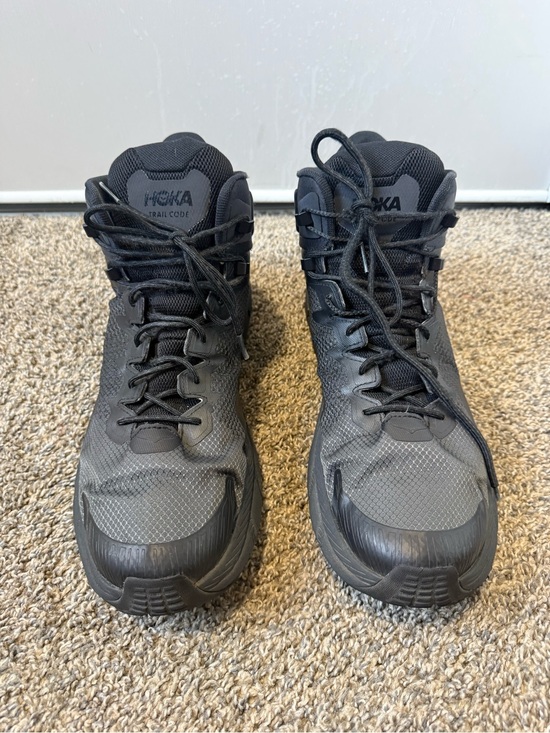 Hoka Other - Hoka trail code size 14D  Men's Trail Boots in Black and Dark Gray